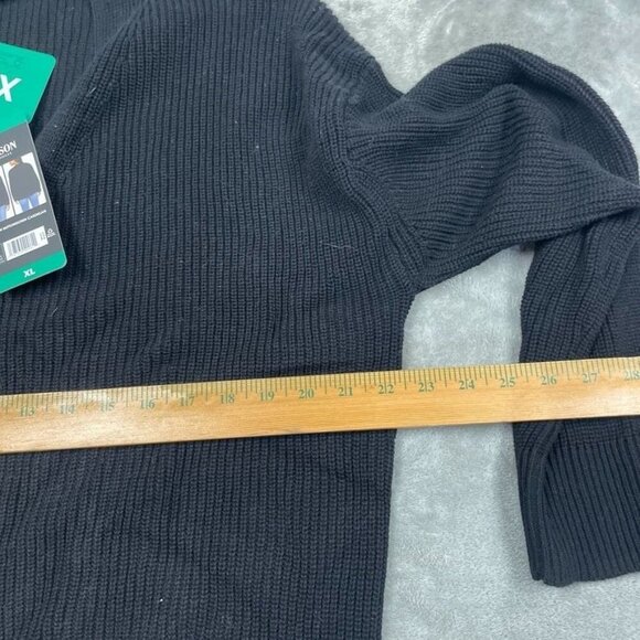 Hudson Los Angeles 100% Cotton Buttondown Cardigan XL Black 6644 - Picture 5 of 8